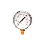 MANOMETRO 10 BAR 1|4R CAJA INOXIDABLE CON GLICERINA